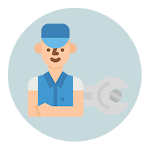 アイコン:現場整備士と触れ合う